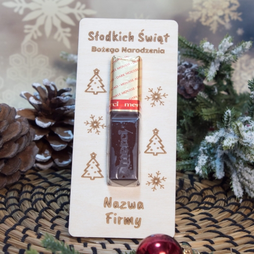 Drewniana deseczka z MERCI  słodki upominek PREZENTY FIRMOWE