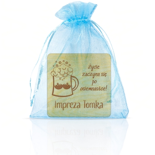 MAGNES podziękowanie dla gości kwadrat urodziny imieniny grawer