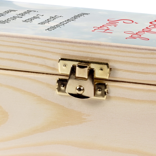 Skrzynka na alkohol Prezent NA BOŻE NARODZENIE nadruk