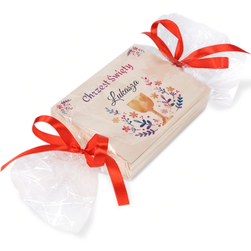 Ozdobne pudełko z Twoim nadrukiem na gotówkę PREZENT NA CHRZEST
