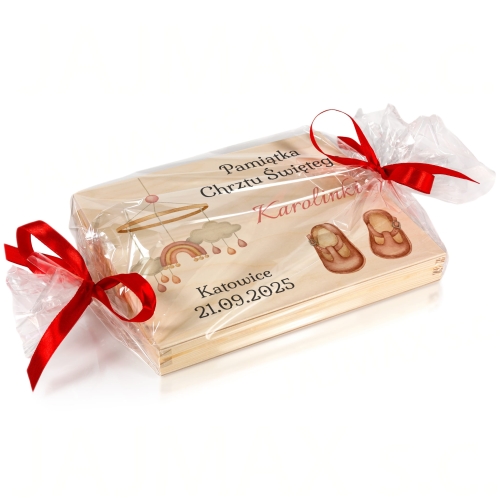 Pomysł na prezent na Chrzest dla dziewczynki pudełko na gotówkę