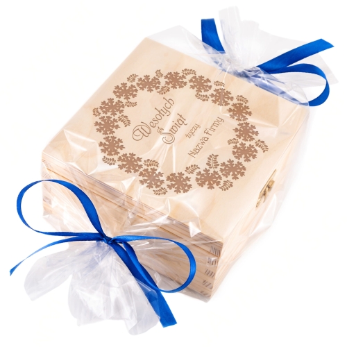 ŚWIĄTECZNY BOX zestaw upominkowy firmowy grawer NAZWA TWOJEJ FIRMY