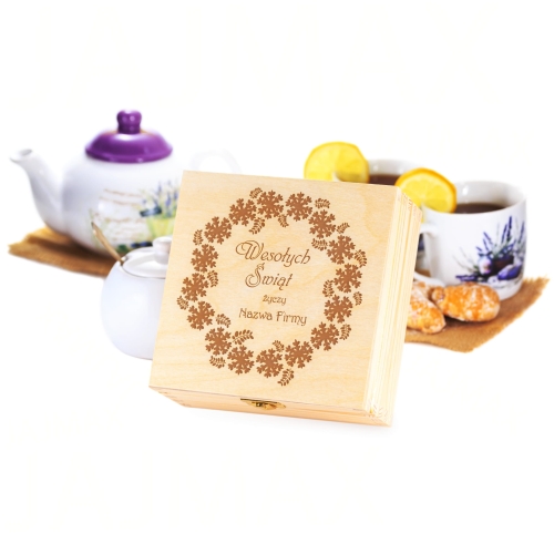 ŚWIĄTECZNY BOX zestaw upominkowy firmowy grawer NAZWA TWOJEJ FIRMY
