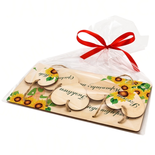 TABLICZKA Z SERCAMI pomysłowy prezent dla ukochanej Babci od wnuków