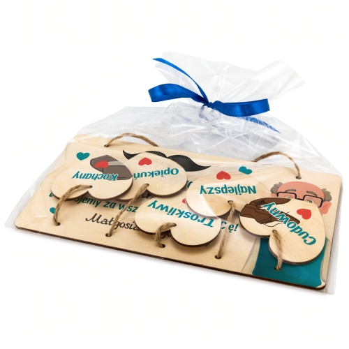 SUPER TABLICZKA Z SERCAMI pomysł na prezent dla dziadka życzenia