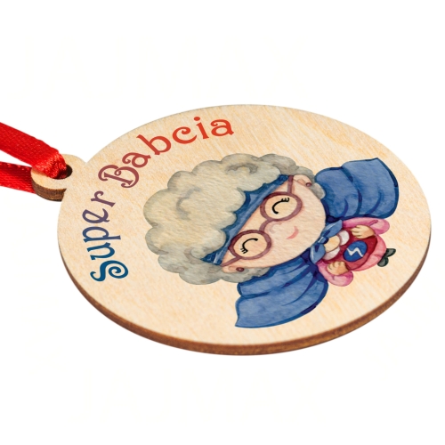 Zestaw 10 MEDALI Super Babcia na Dzień Babci 