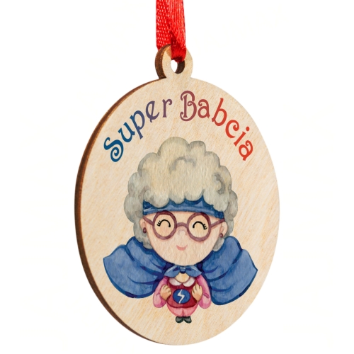 Medal dla super babci prezent na DZIEŃ BABCI nadruk