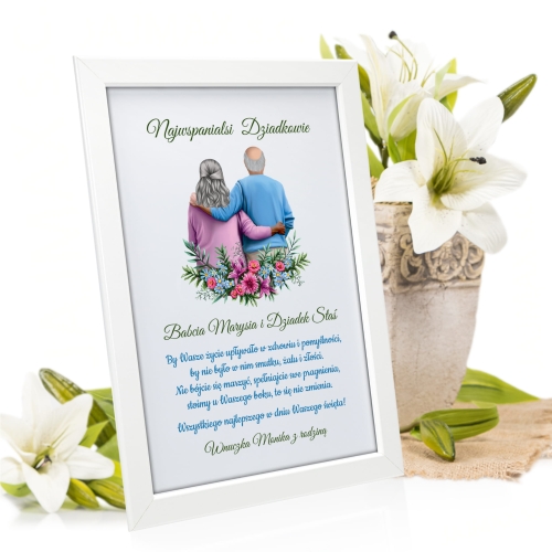 PLAKAT NAJWSPANIALSI DZIADKOWIE prezent dla Dziadków z życzeniami