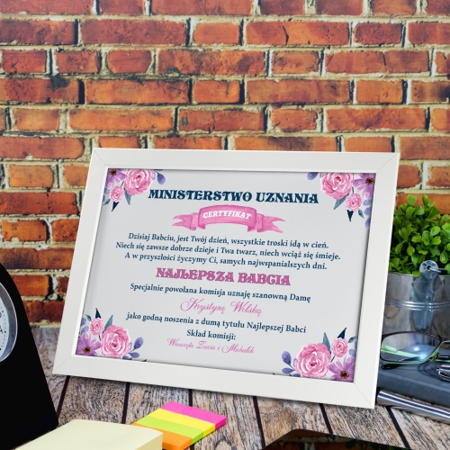 Dyplom dla super babci dyplom dla super dziadka