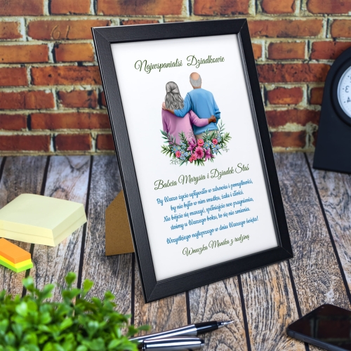 Ramka dyplom dla babci i dziadka UPOMINEK DLA DZIADKÓW