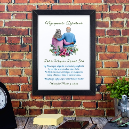 Ramka dyplom dla babci i dziadka UPOMINEK DLA DZIADKÓW