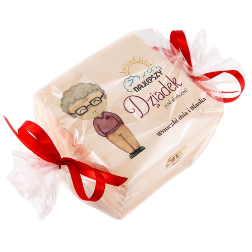 IDEALNY PREZENT DLA DZIADKA box prezentowy z medalem super dziadka