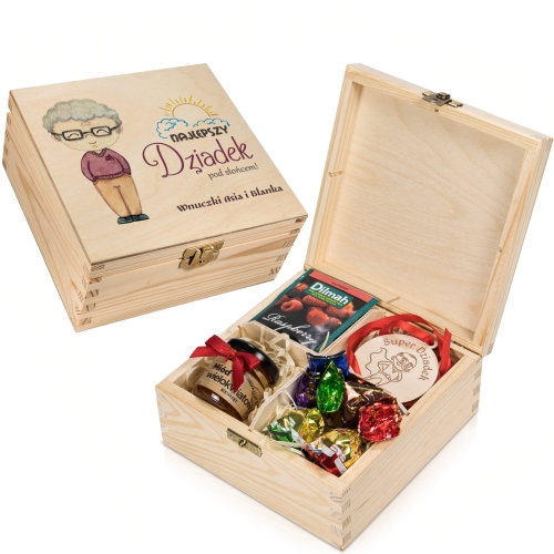 IDEALNY PREZENT DLA DZIADKA box prezentowy z medalem super dziadka