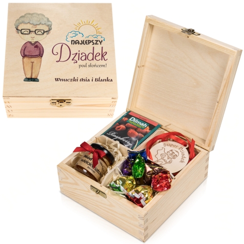 IDEALNY PREZENT DLA DZIADKA box prezentowy z medalem super dziadka