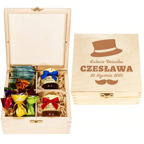 Prezentowy box upominkowy z okazji Dnia Dziadka prezent od wnuków