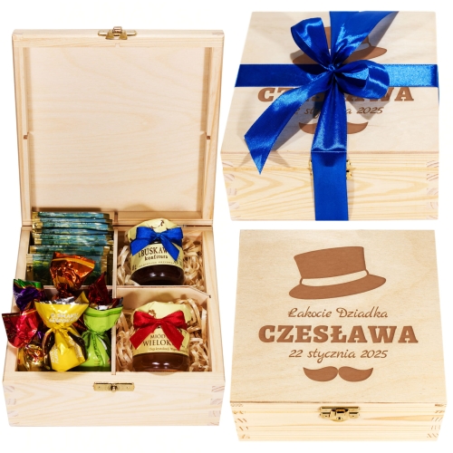 Prezentowy box upominkowy z okazji Dnia Dziadka prezent od wnuków