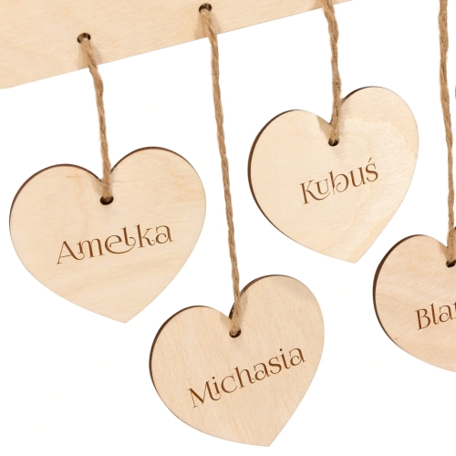 WYJĄTKOWY PREZENT DLA DZIADKÓW ozdoba do domu z imionami wnuków