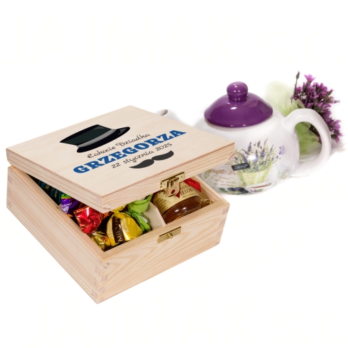 ZESTAW PREZENTOWY DLA DZIADKA 22 STYCZNIA DZIEŃ DZIADKA słodki box