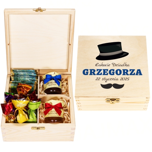 ZESTAW PREZENTOWY DLA DZIADKA 22 STYCZNIA DZIEŃ DZIADKA słodki box