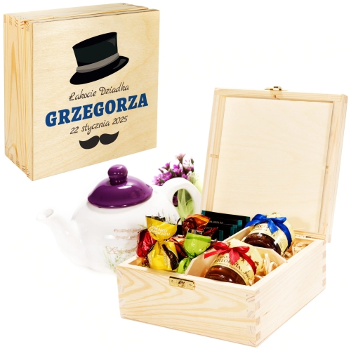ZESTAW PREZENTOWY DLA DZIADKA 22 STYCZNIA DZIEŃ DZIADKA słodki box