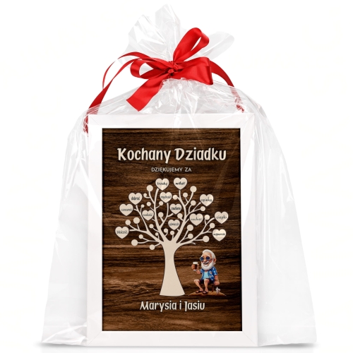 Plakat obrazek dla Dziadka z Twoim podpisem oryginalny upominek