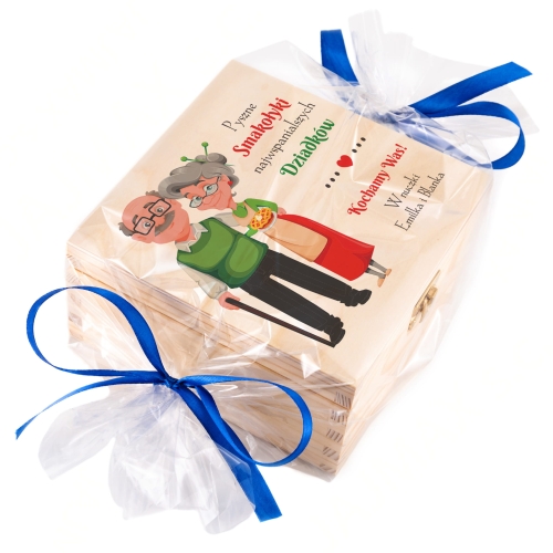 Herbaciarka Zestaw Podarunkowy Dla Babci Dla Dziadka nadruk