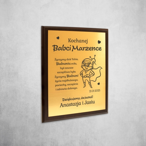 ZŁOTY DYPLOM NAJUKOCHAŃSZEJ BABCI pomysł na prezent na Dzień Babci