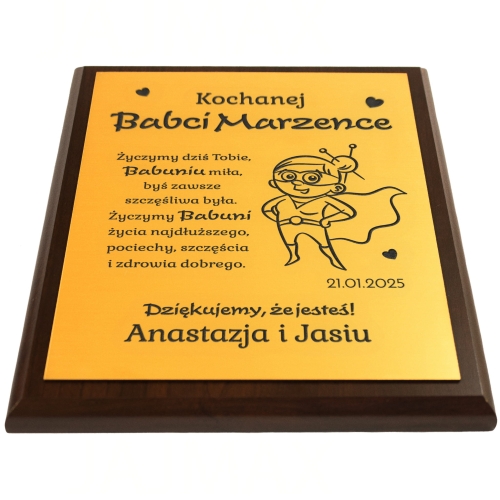 ZŁOTY DYPLOM NAJUKOCHAŃSZEJ BABCI pomysł na prezent na Dzień Babci