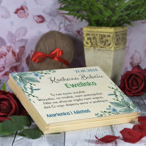 PUDEŁKO NA BOMBONIERKĘ MERCI super pomysł na prezent dla Babci