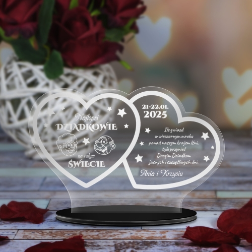 Statuetka DZIEŃ BABCI DZIEŃ DZIADKA upominek dla dziadków