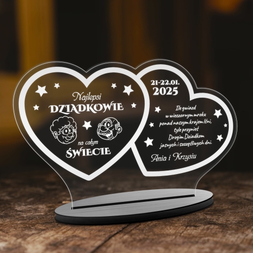 Statuetka DZIEŃ BABCI DZIEŃ DZIADKA upominek dla dziadków