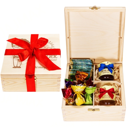 Pudełko drewniane super zestaw dla dziadka grawer Najlepszy Dziadek