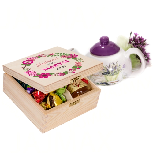 SŁODKOŚCI BABCI pudełko z imieniem POMYSŁ NA PREZENT NA DZIEŃ BABCI