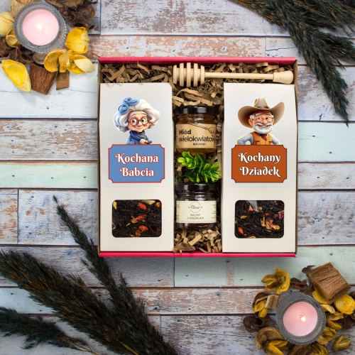 PREZENT DLA BABCI I DZIADKA wyjątkowy zestaw podarunkowy