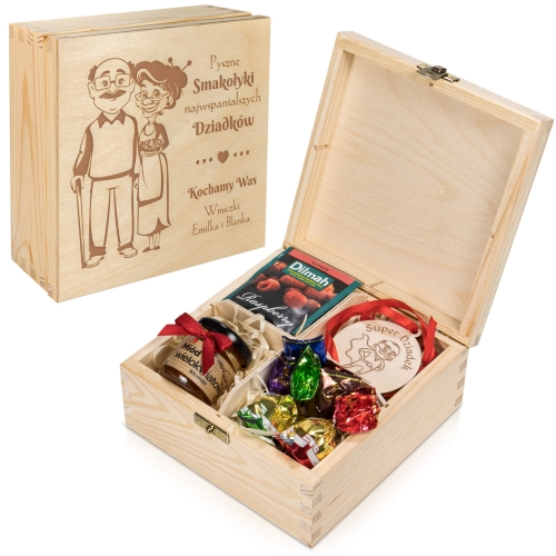 Herbaciarka zestaw na prezent dla Dziadków Dzień Babci i Dziadka