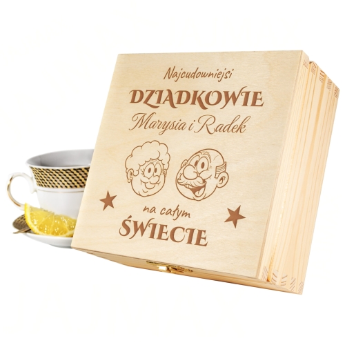 SUPER BOX PREZENTOWY DLA BABCI I DZIADKA najcudowniejsi dziadkowie
