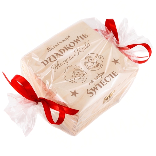 SUPER BOX PREZENTOWY DLA BABCI I DZIADKA najcudowniejsi dziadkowie