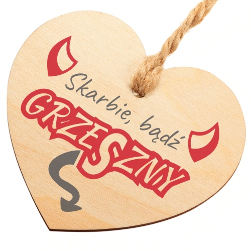 ZAWIESZKA NA LUSTERKO DO AUTA upominek dla Niego na Walentynki