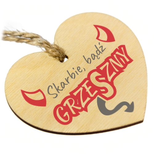 ZAWIESZKA NA LUSTERKO DO AUTA upominek dla Niego na Walentynki