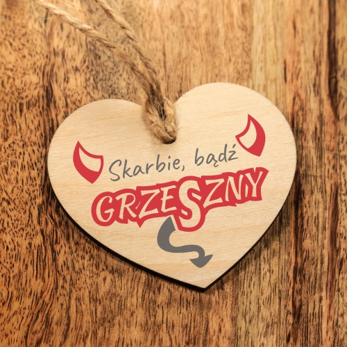 ZAWIESZKA NA LUSTERKO DO AUTA upominek dla Niego na Walentynki