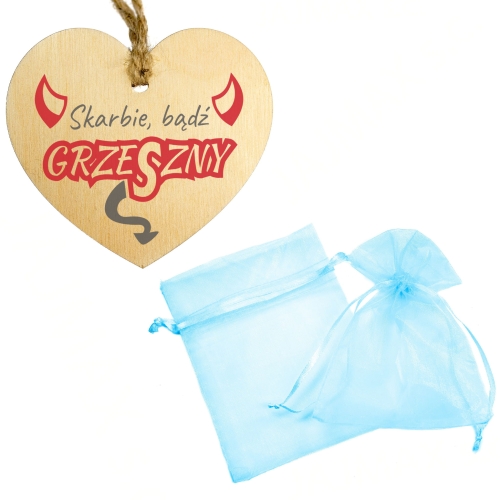 ZAWIESZKA NA LUSTERKO DO AUTA upominek dla Niego na Walentynki