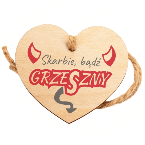 ZAWIESZKA NA LUSTERKO DO AUTA upominek dla Niego na Walentynki