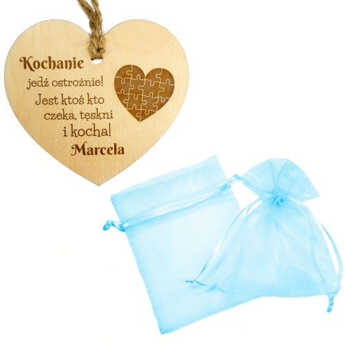 Zawieszka do auta PREZENT NA WALENTYNKI DLA NIEGO GRAWER