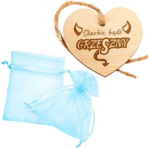 SERCE Z GRAWEREM zawieszka do auta prezent na Walentynki z dedykacją