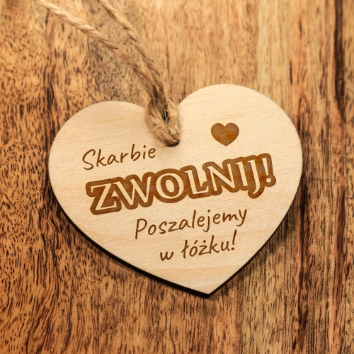 ORYGINALNA ZAWIESZKA SERCE upominek na Walentynki dla kierowcy