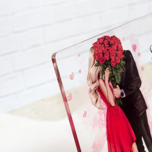 PREZENT dla Niej dla Niego Statuetka akrylowa romantyczny prezent