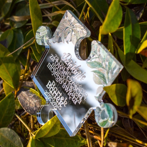 Podziękowanie dla gości Pierwsza Komunia Święta magnesy puzzle