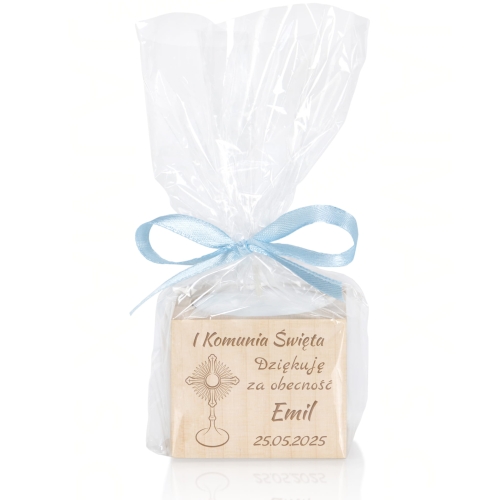 Świecznik z motywem hostii religijne podziękowanie dla gości Komunii Świętej