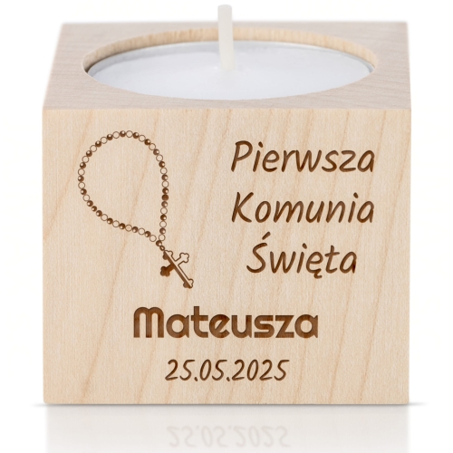 Ekskluzywny świecznik z grawerem eleganckie podziękowanie dla gości