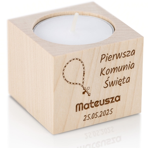 Ekskluzywny świecznik z grawerem eleganckie podziękowanie dla gości